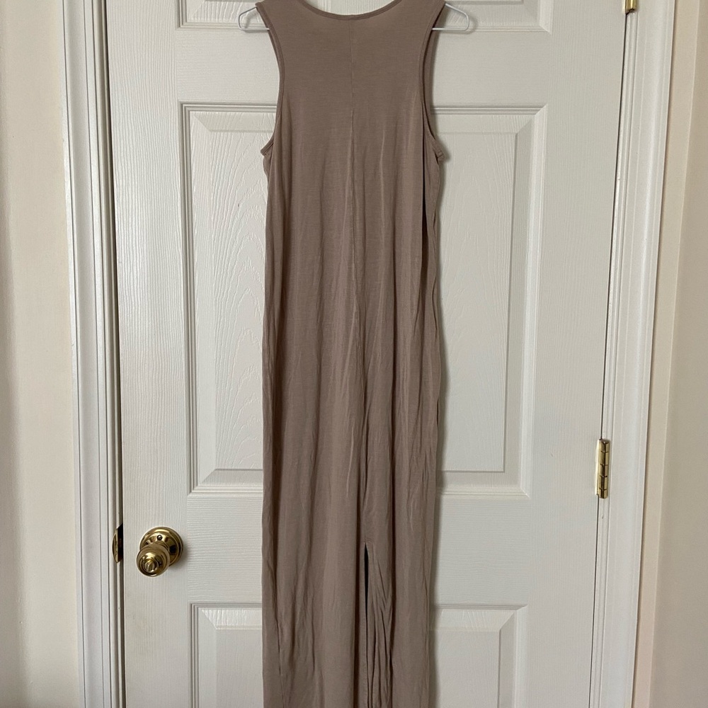 Tan Sleeveless Maxi Dress - Picture 2 of 2